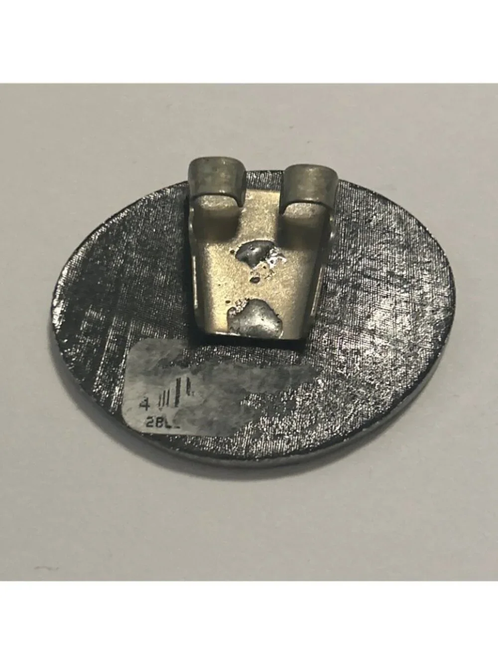 Hopi Overlay Silver Color W/black Metal Bolo Tie Duck Southwestern Cowboy